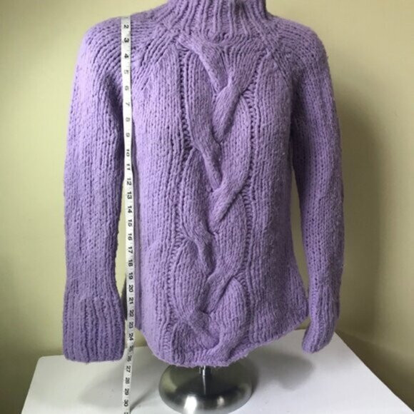 Deane &White Vintage Y2K Hand Knit Cable Chunky Sweater Wool Coastal Fisherman L - Picture 13 of 16